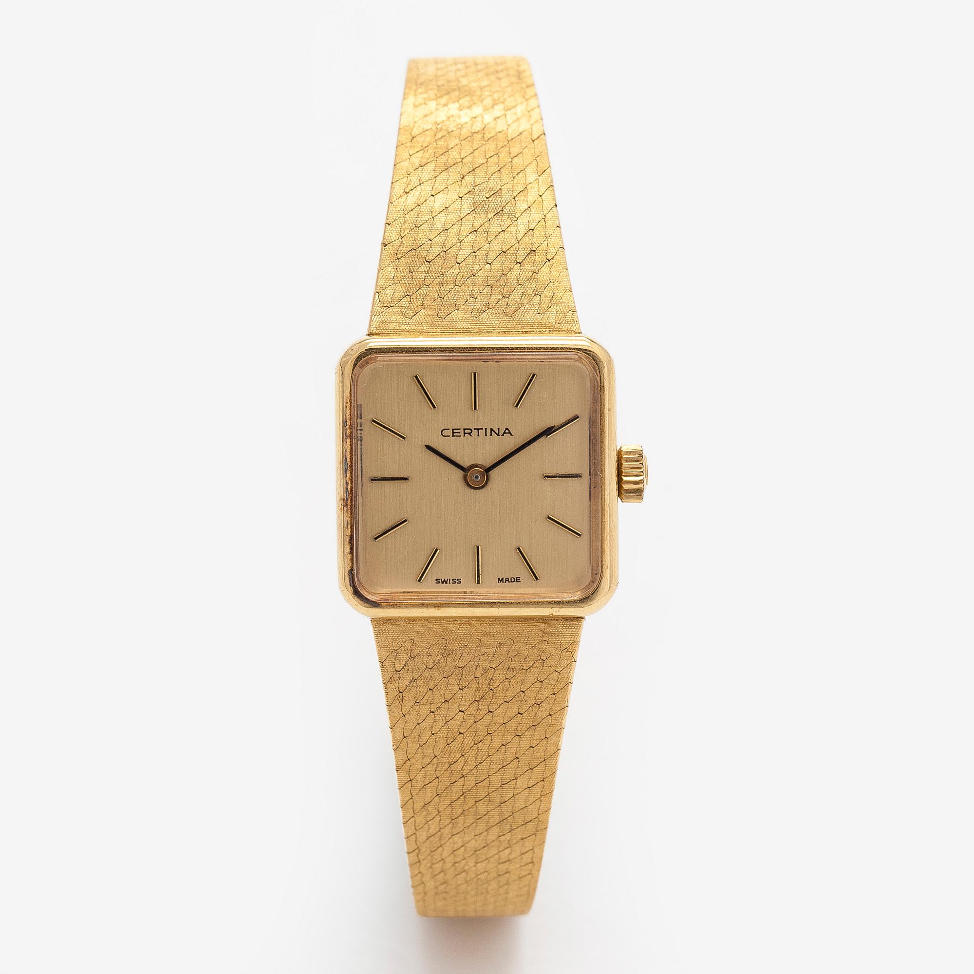 Certina, wristwatch, 19 x 19 mm.