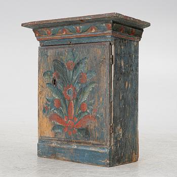 Hanging cabinet, folk art, 19th century.