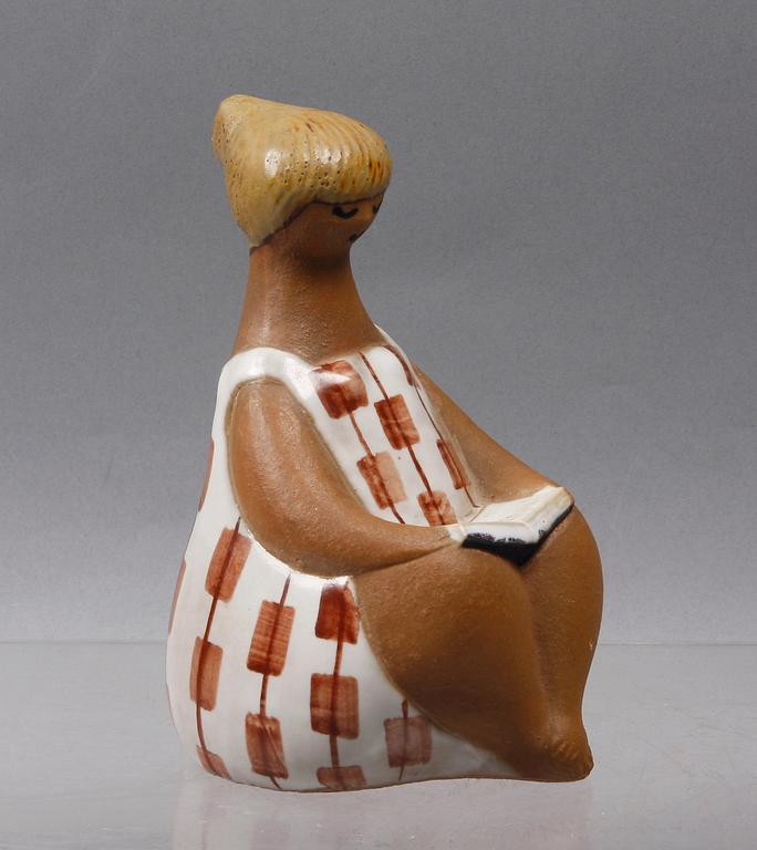 FIGURIN, stengods, "Charlotta", Lisa Larson, Gustavsberg.