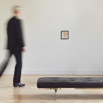 Eddie Figge, oil and metal on canvas, signed and dated 1963 verso.