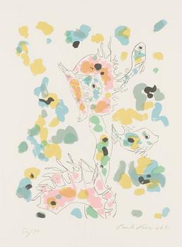 Pauli Vuorisalo, lithograph in colours, signed and dated -91, numbered 56/90.