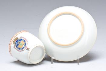 KOPP med FAT, kompaniporslin. Kina, Qianlong (1736-95).