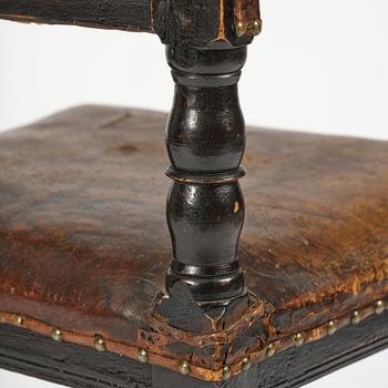 A Swedish baroque 'judge's' chair, circa 1700 / early 18th century.