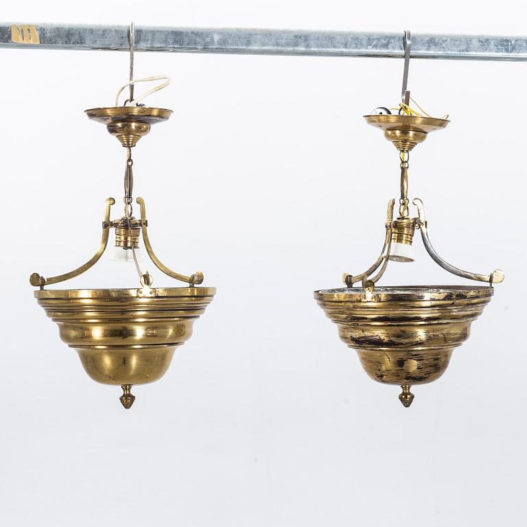 A PAIR OF PENDANTS, mid 20th century.