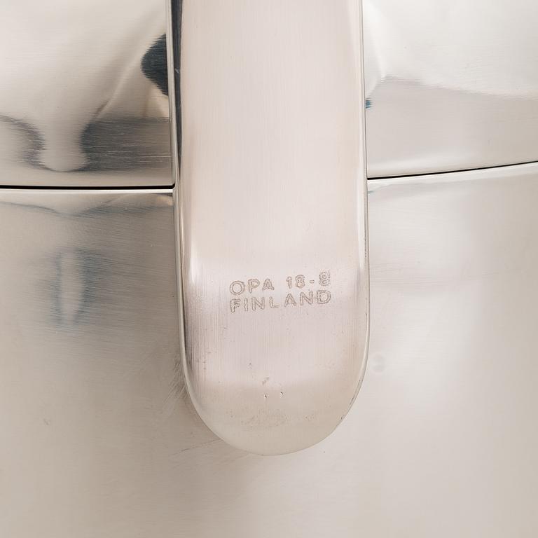 TIMO SARPANEVA, 5-piece stainless steel serving dishes for Opa Ltd.