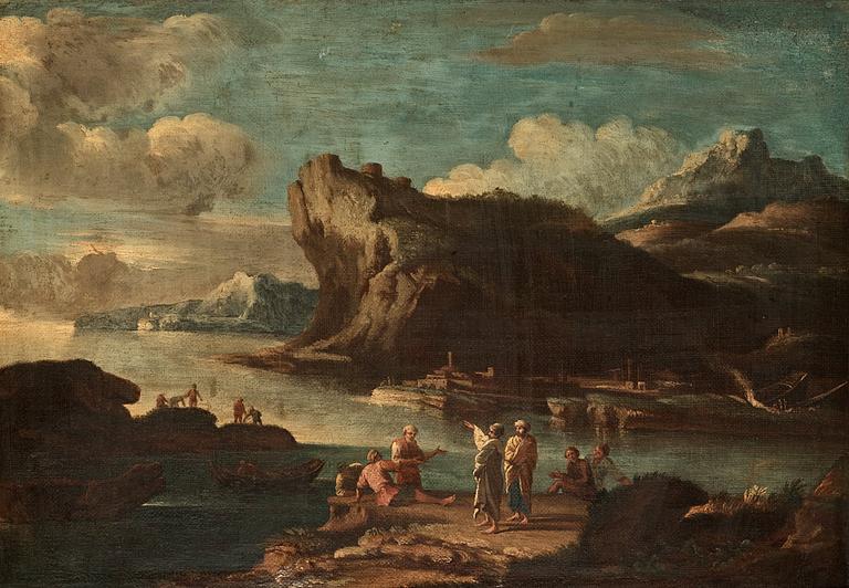 Salvator Rosa Circle of, Italian landscape.