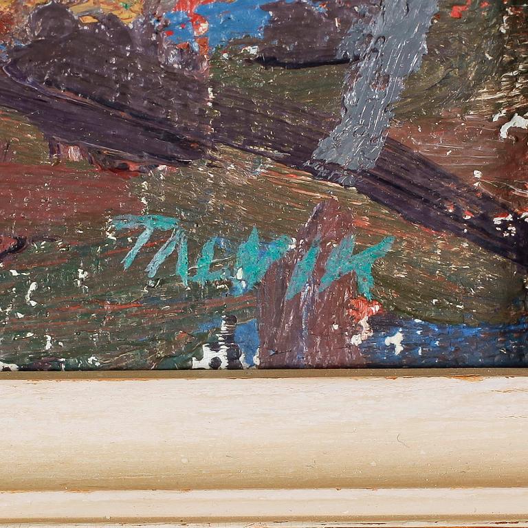 HERMAN TALVIK, olja på duk, signerad.