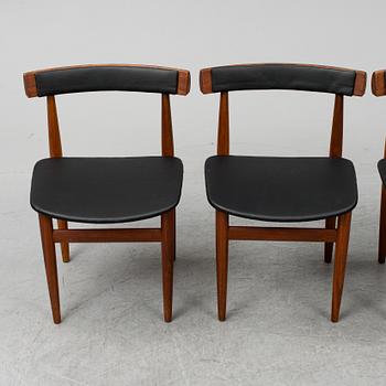 HANS OLSEN, a five-piece teak fining suite from Frem Røjle, Denmark, 1950's/60's.