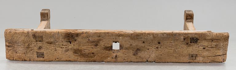 A 18th-/19th century pinewood bench.