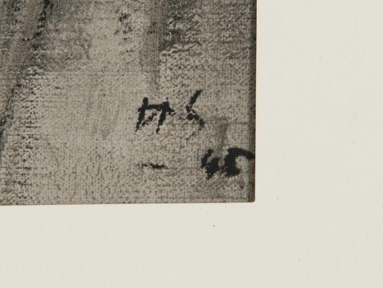 Helene Schjerfbeck, Kansio, jossa 42 reproduktiota, numeroimaton, Nordisk Rotogravyr, Stockholm, 1945.