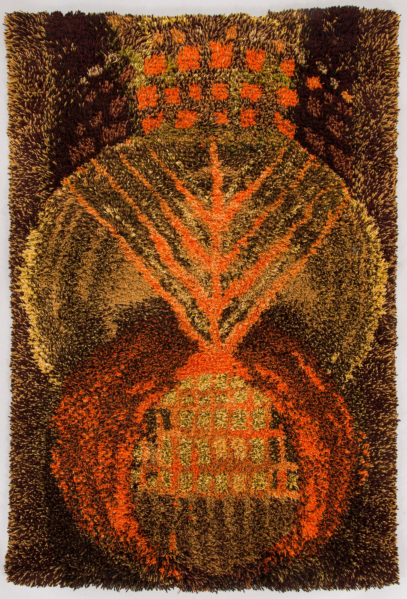 Terttu Tomero, ryijy, malli Neovius. Noin 160 x 110 cm.