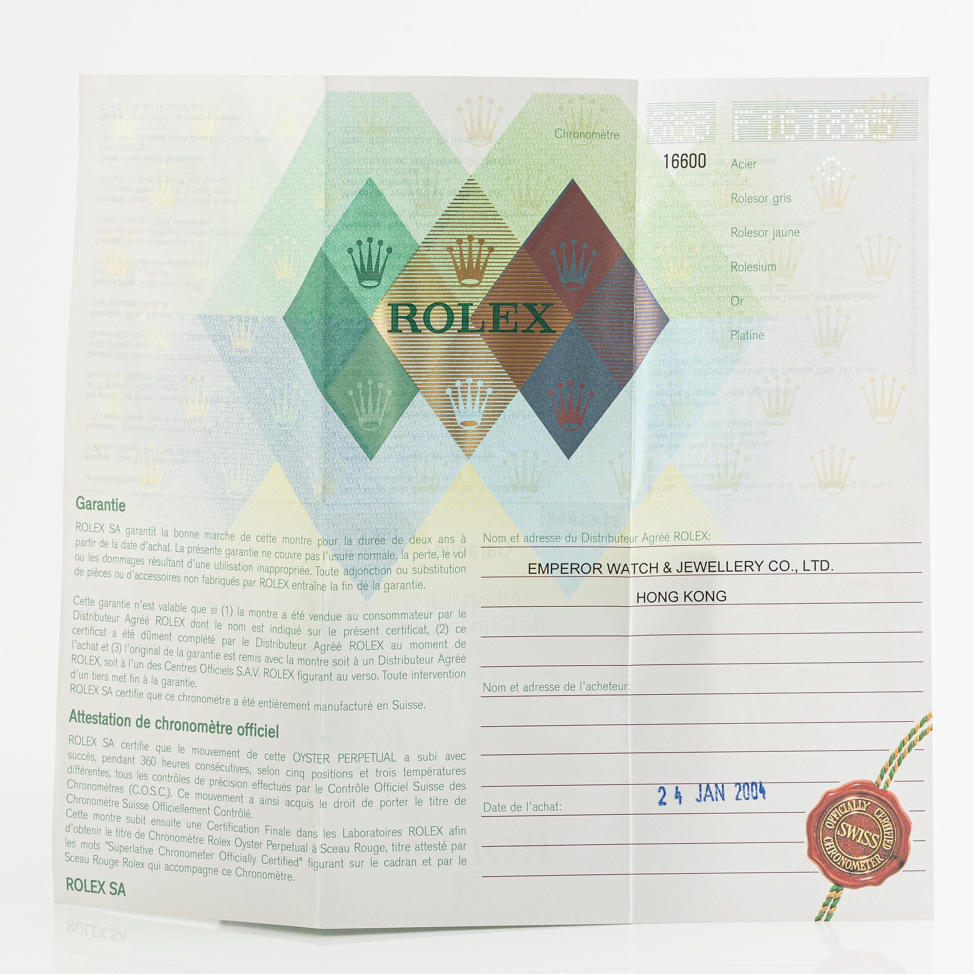 Rolex, Sea-Dweller, wristwatch, 40 mm.