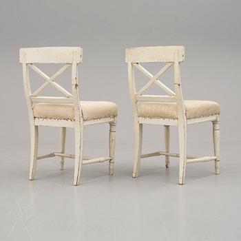 STOLAR, ett par, gustavianska, 1800-talets början.