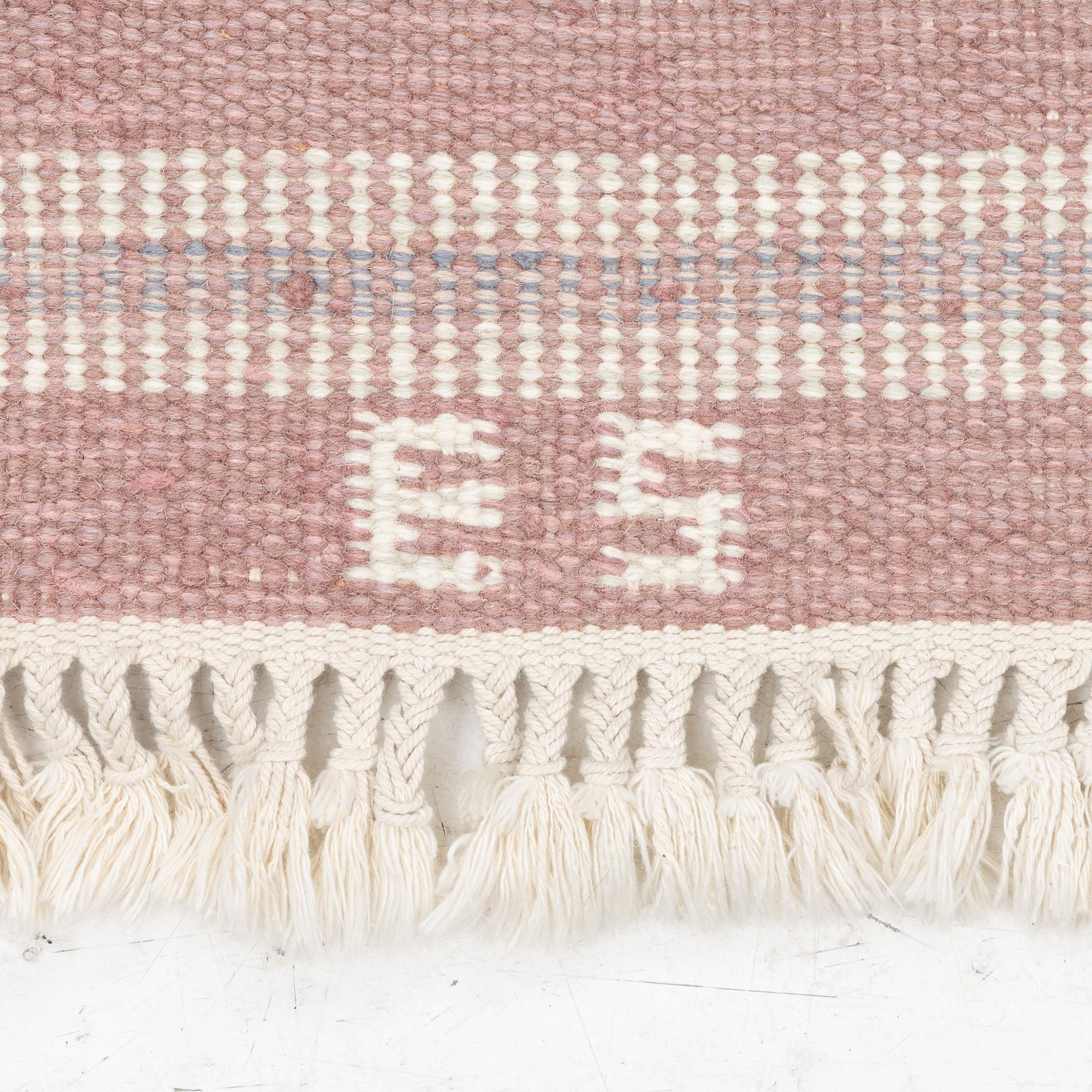 Matta, rölakan, signerad ES, ca 200 x 140 cm.