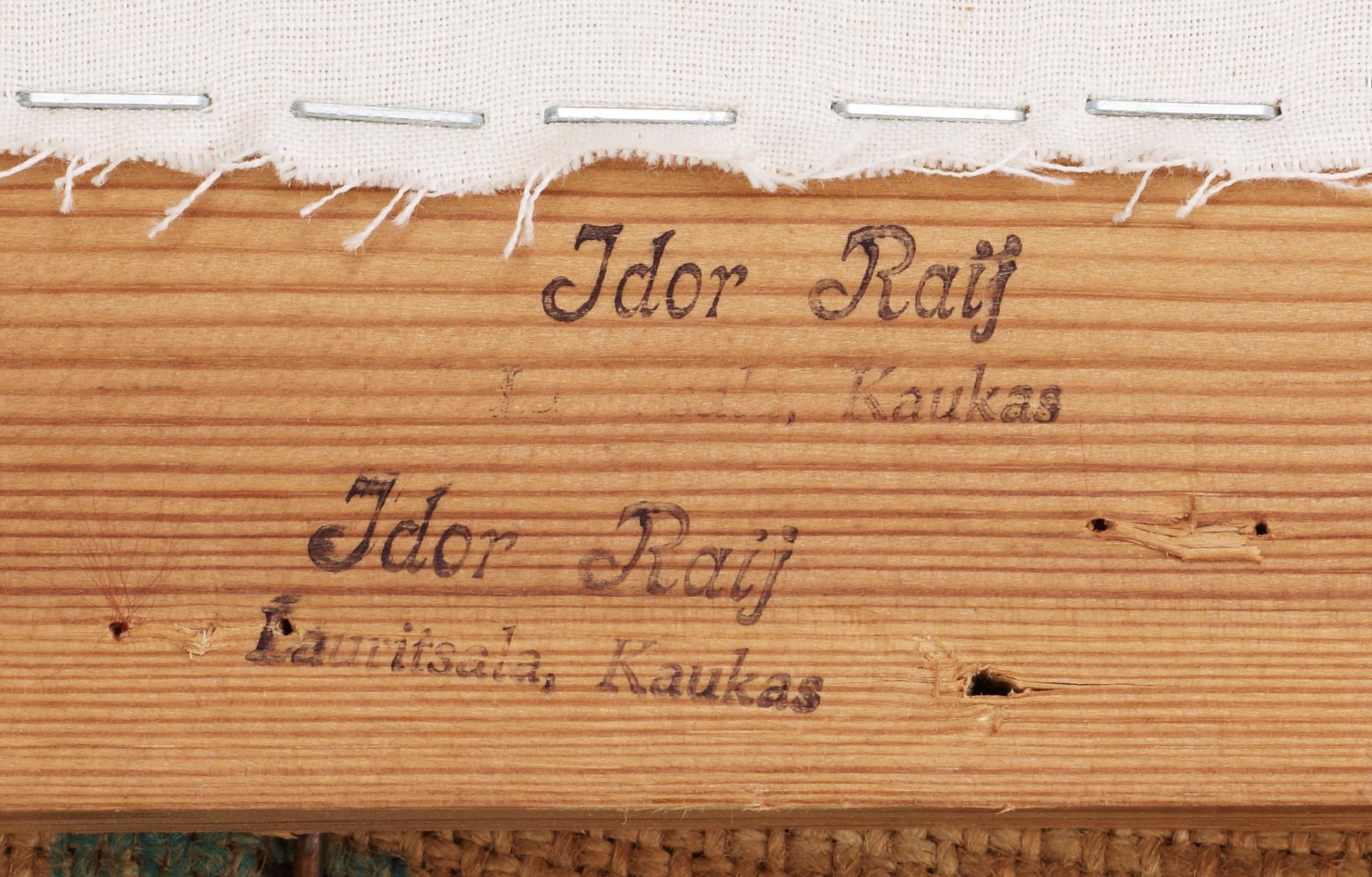 KARMSTOLAR, ett par, empirestil, märkta Idor Raij Lauritsala? Kaukas, troligen Finland, 1800/1900-tal.