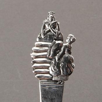 CUTLERY, 33 pcs, silver, H C Andersen motifs, Denmark mid 20th century, 631g.
