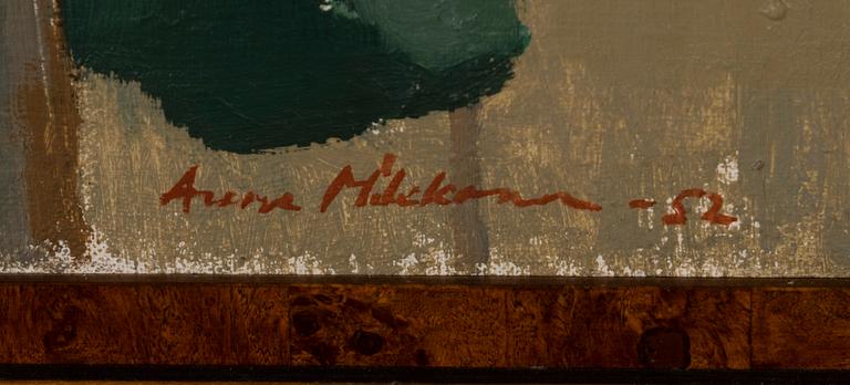 AUNE MIKKONEN, oil on canvas, signed and dated -52.