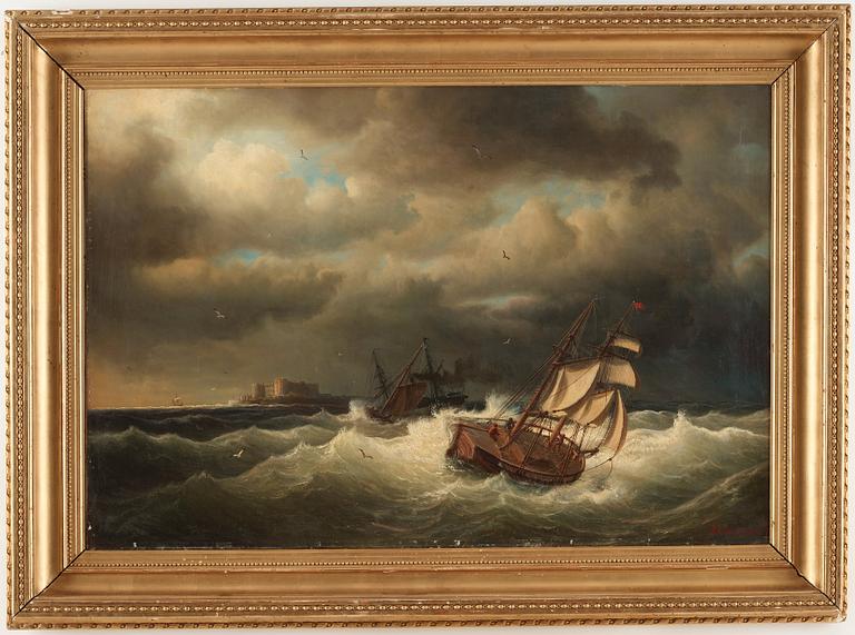 Marcus Larsson, MARCUS LARSSON, Oil on canvas signed M Larson and dated 1857.