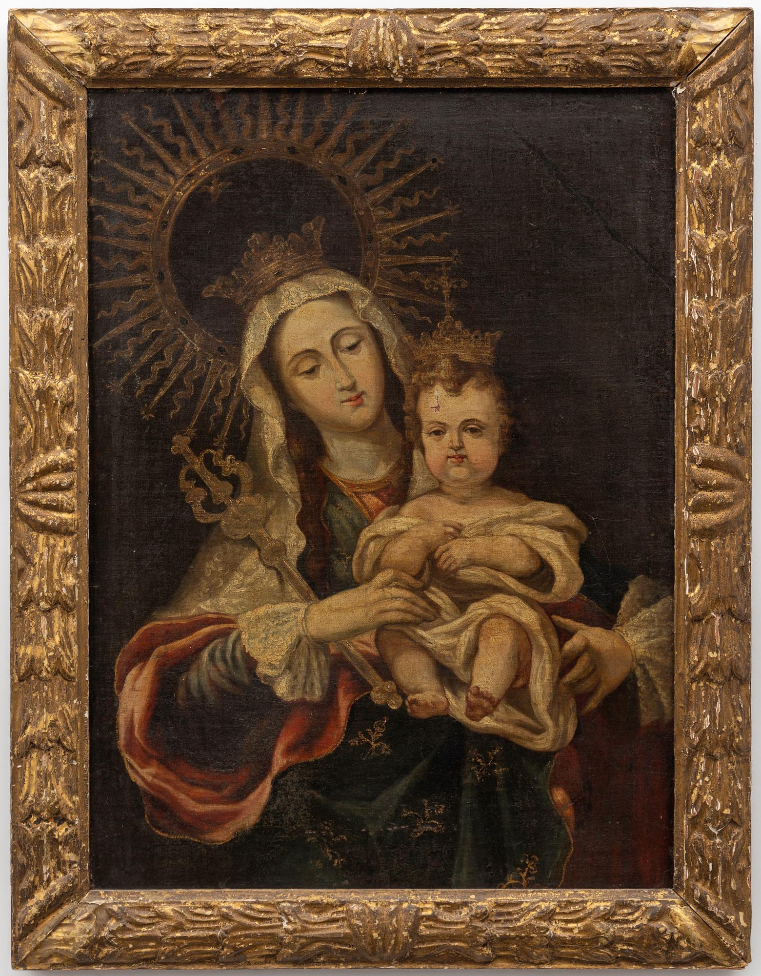 Spanish school, 16th/17th century, The Madonna and Child.