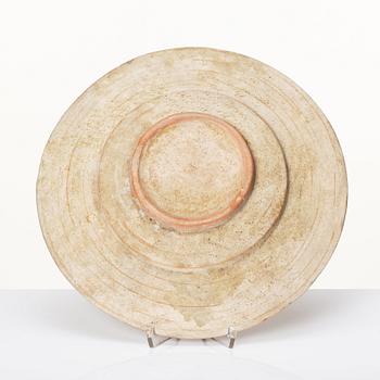 A Nishapur calligraphy dish, eastern Iran, 10th century.