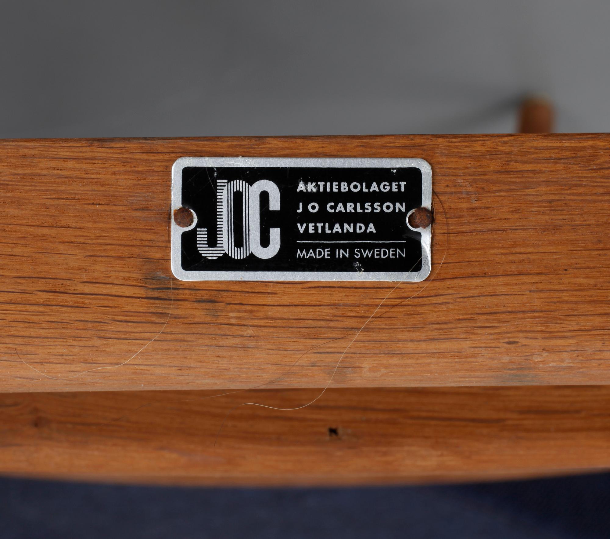 FÅTÖLJER, 3 st. J O Carlsson, Vetlanda. 1950-60-tal.