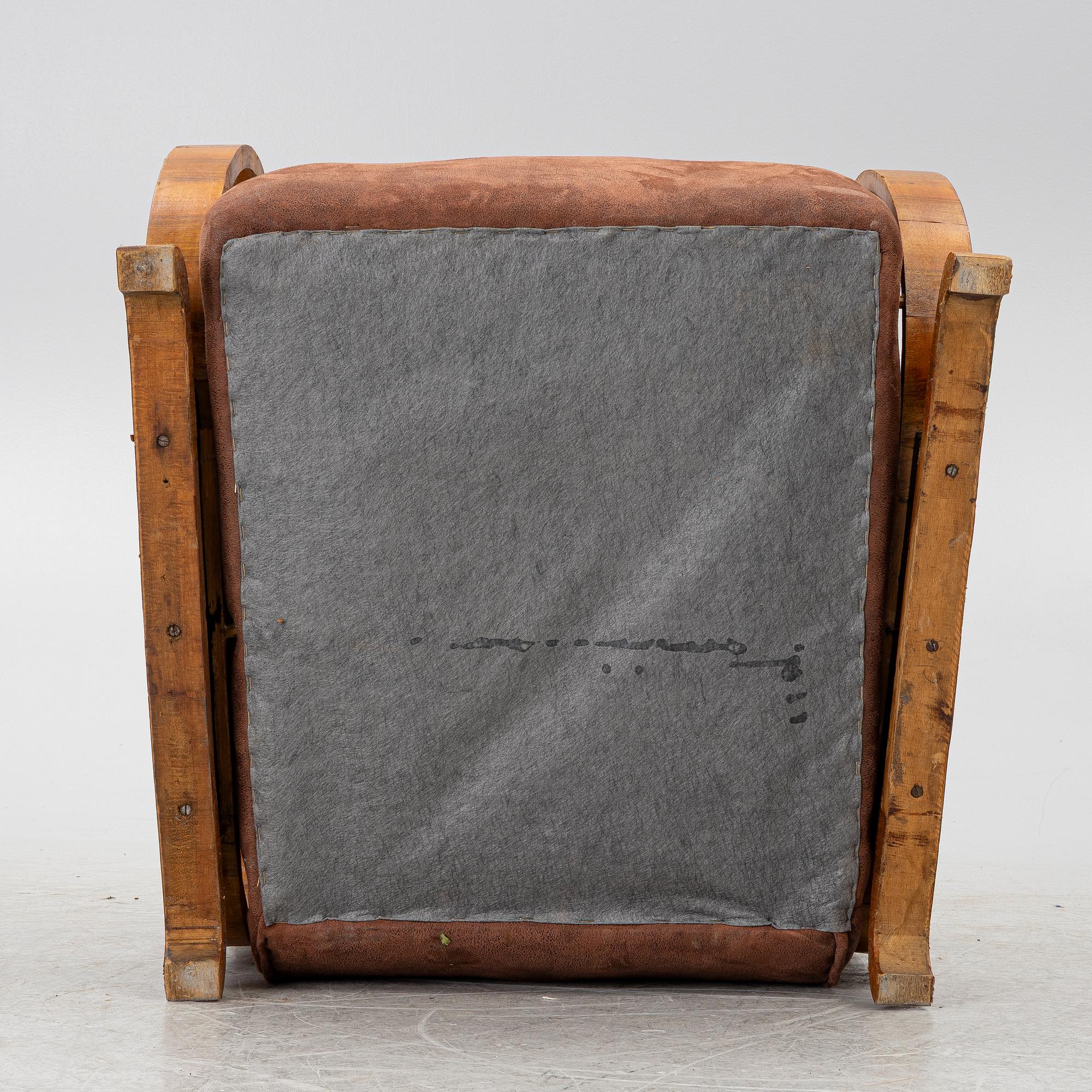 Fåtölj, art deco, 1900-talets mitt.