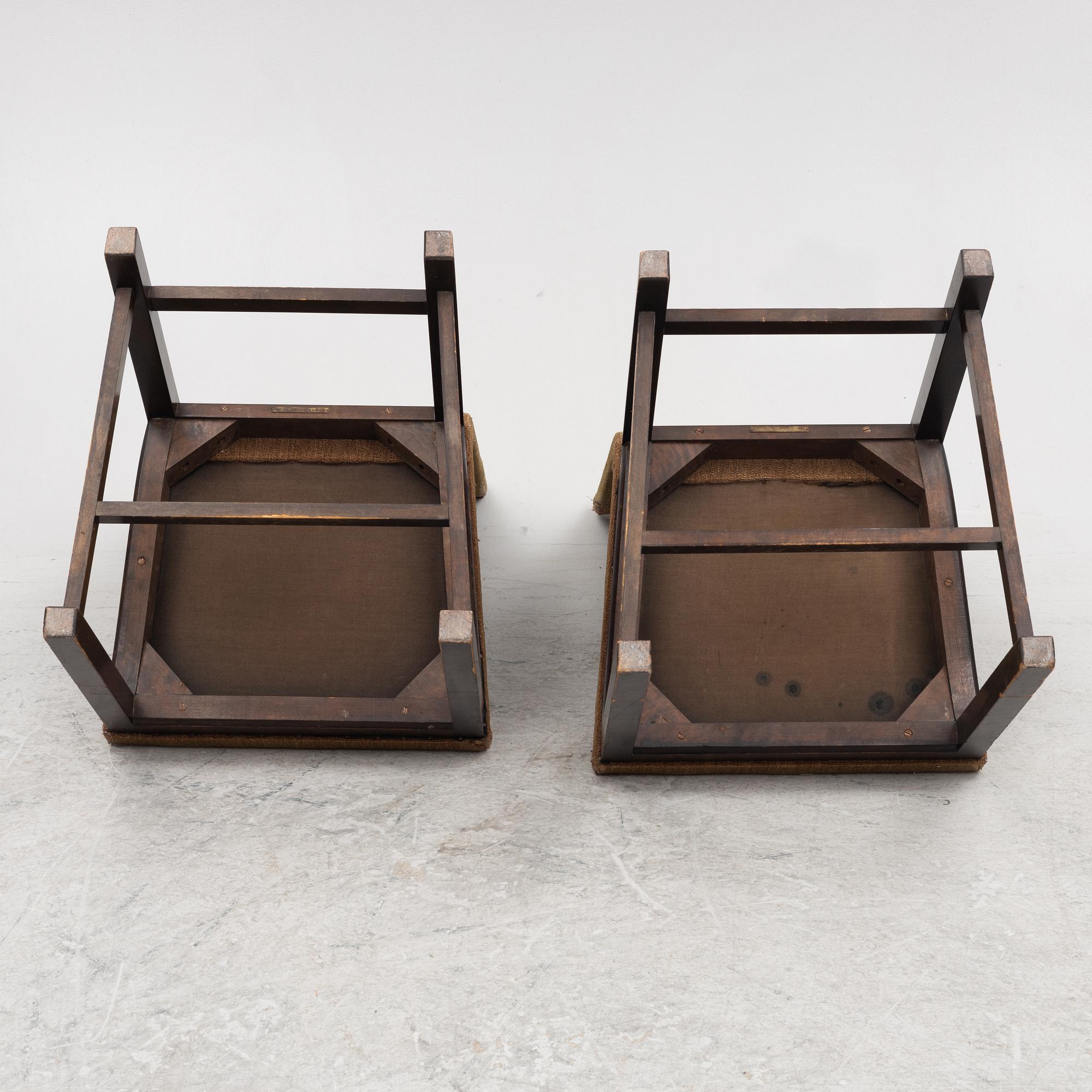 Axel Einar Hjorth, a pair of "Typenko" chairs, Nordiska Kompaniet, 1932.