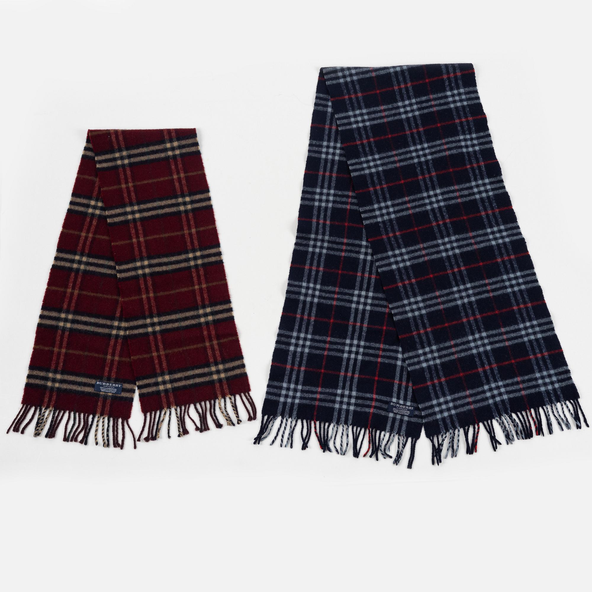 Burberry, scarves, 2 pcs,