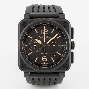 Bell & Ross, BR 03-94, Heritage Ceramic, chronograph, wristwatch, 42 mm.