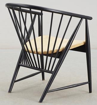 KARMSTOL, "Solfjädern", Sonna Rosén, Nässjö Stolfabrik, formgiven 1948.