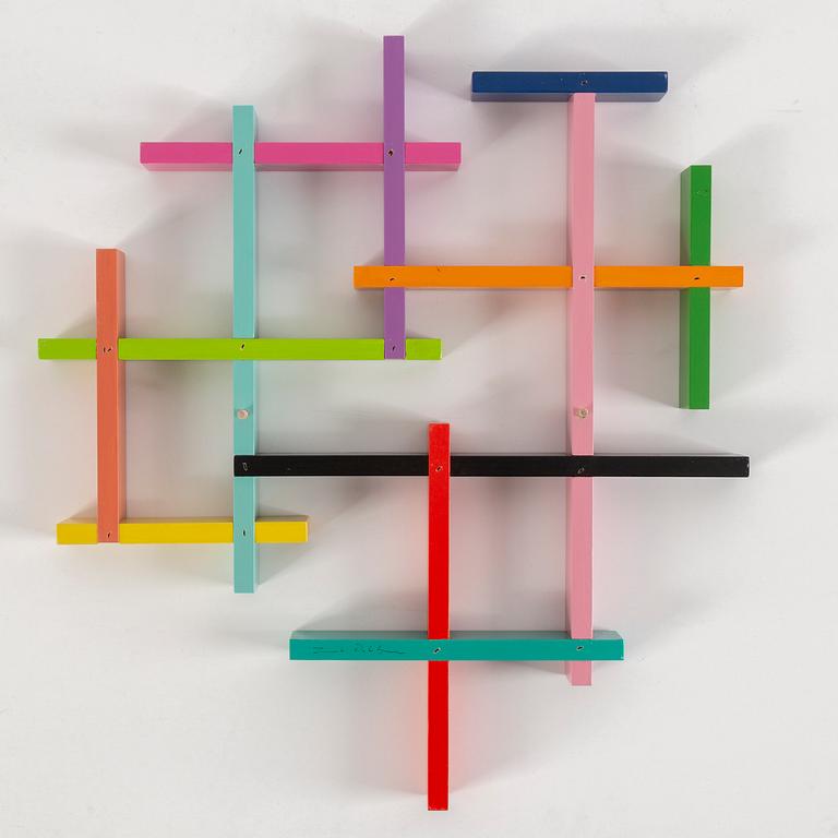 JACOB DAHLGREN, object for wall in painted wood, signed.