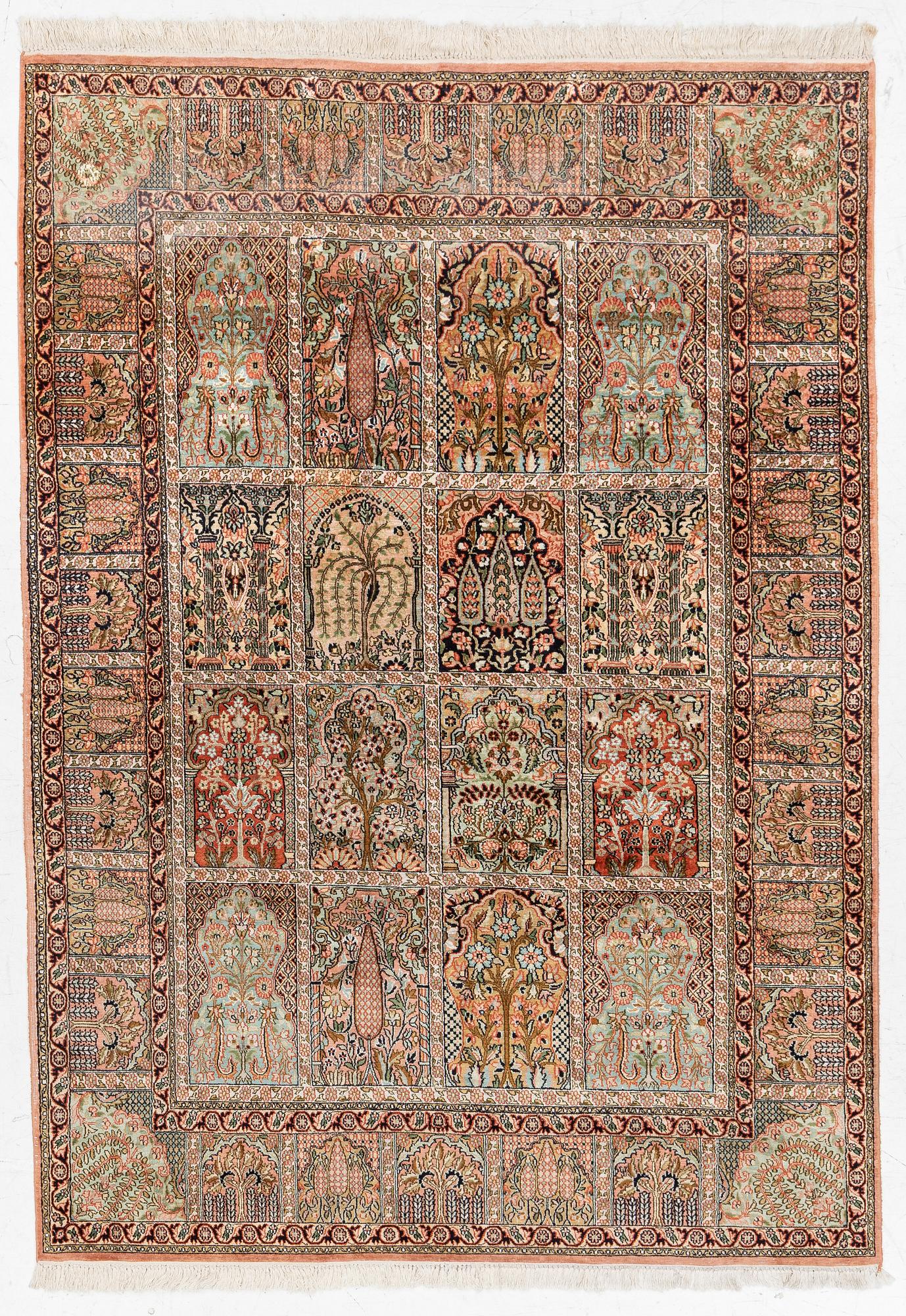 Rug, Kashmir, approx. 216 x 154 cm.