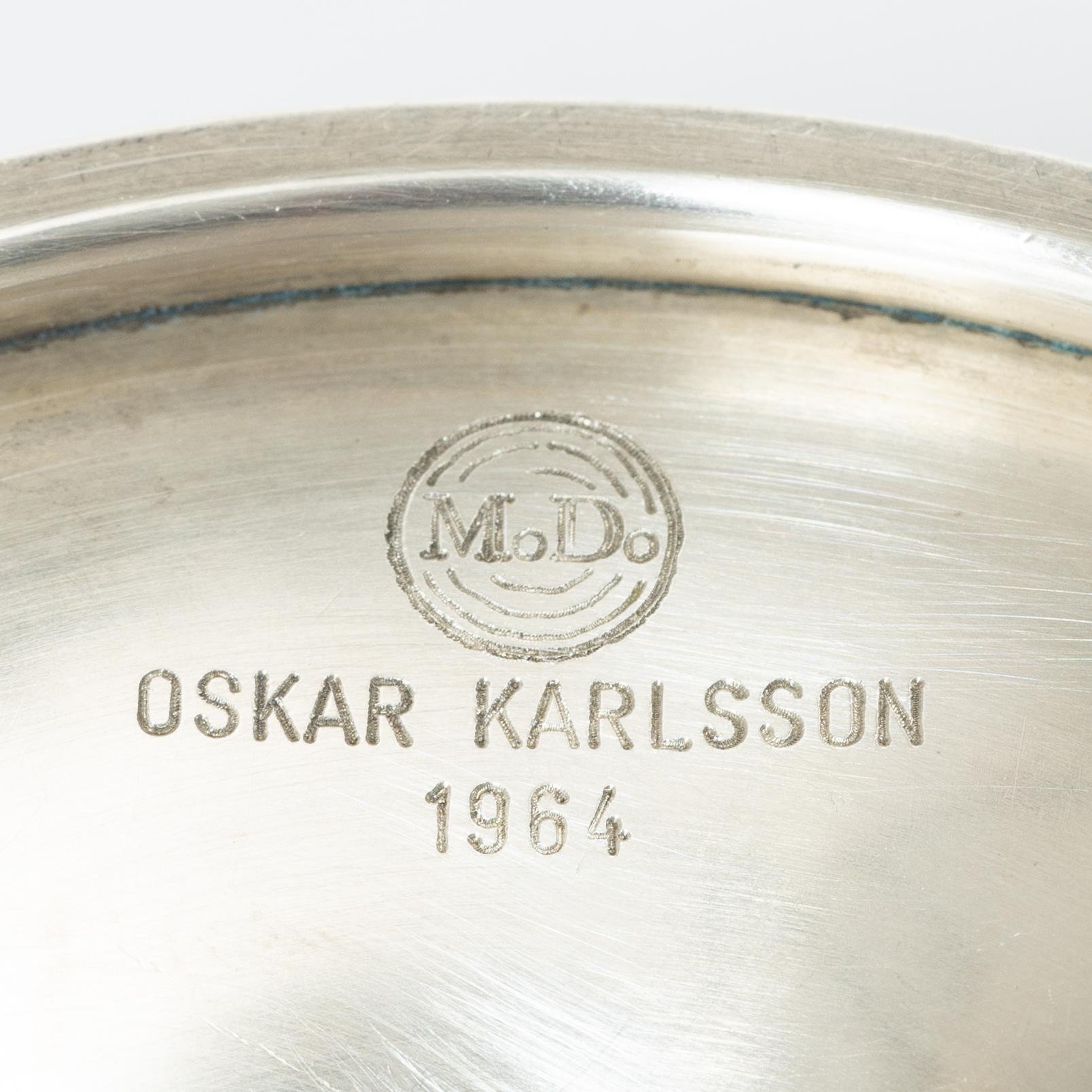 Atelier Borgila, Candelsticks, a pair, sterling silver, Stockholm, 1963.