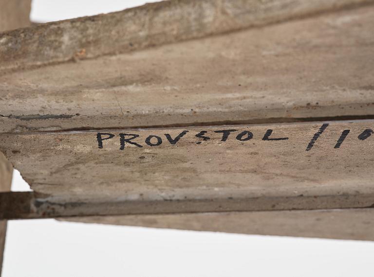 Jonas Bohlin, karmstol, "Concrete", provex, Källemo, Värnamo, efter 1981.