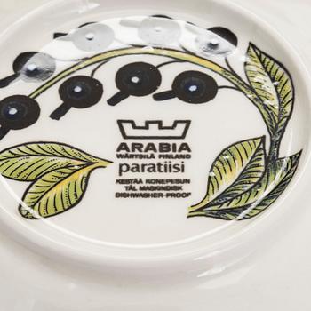 Birger Kaipiainen, astiaston osia, 8 kpl, "Paratiisi" Arabia, 1900-luvun loppu.