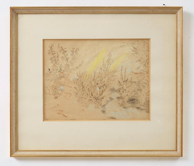 Carl Fredrik Hill, Vegetation by a stream.