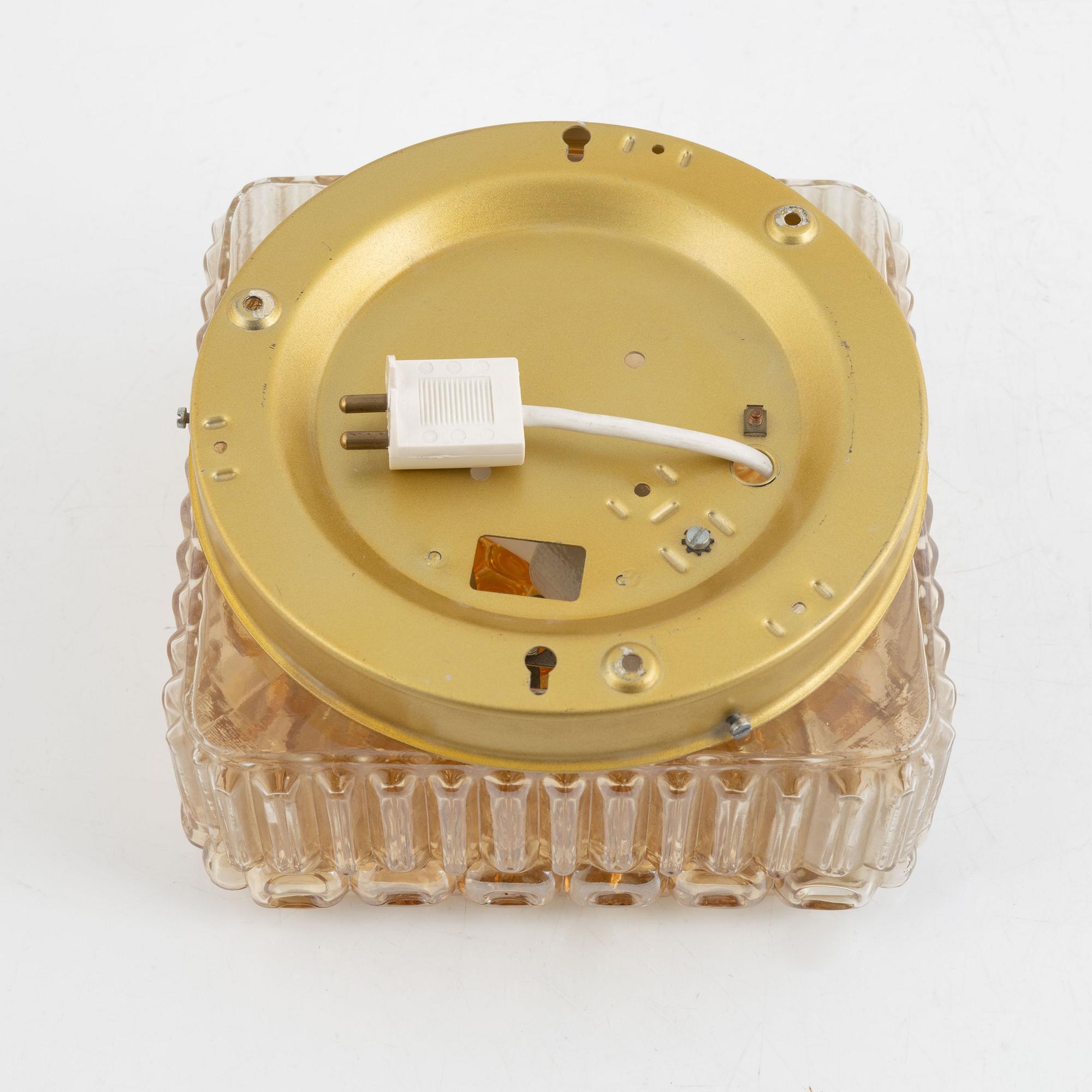 Helena Tynell taklampa, Glashütte Limburg, Tyskland, 1900-talets andra hälft.