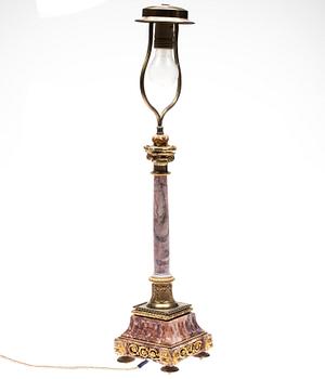 BORDSLAMPA, empirestil, 1800-talets slut.
