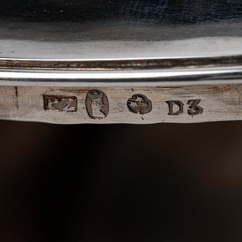 Pehr eller Adolf Zethelius, sockerskrin, silver, Stockholm 1810. Empire.