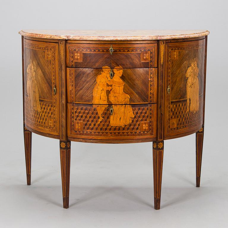 A Louis XVI style chest of drawers, France, second half of the 19th century.