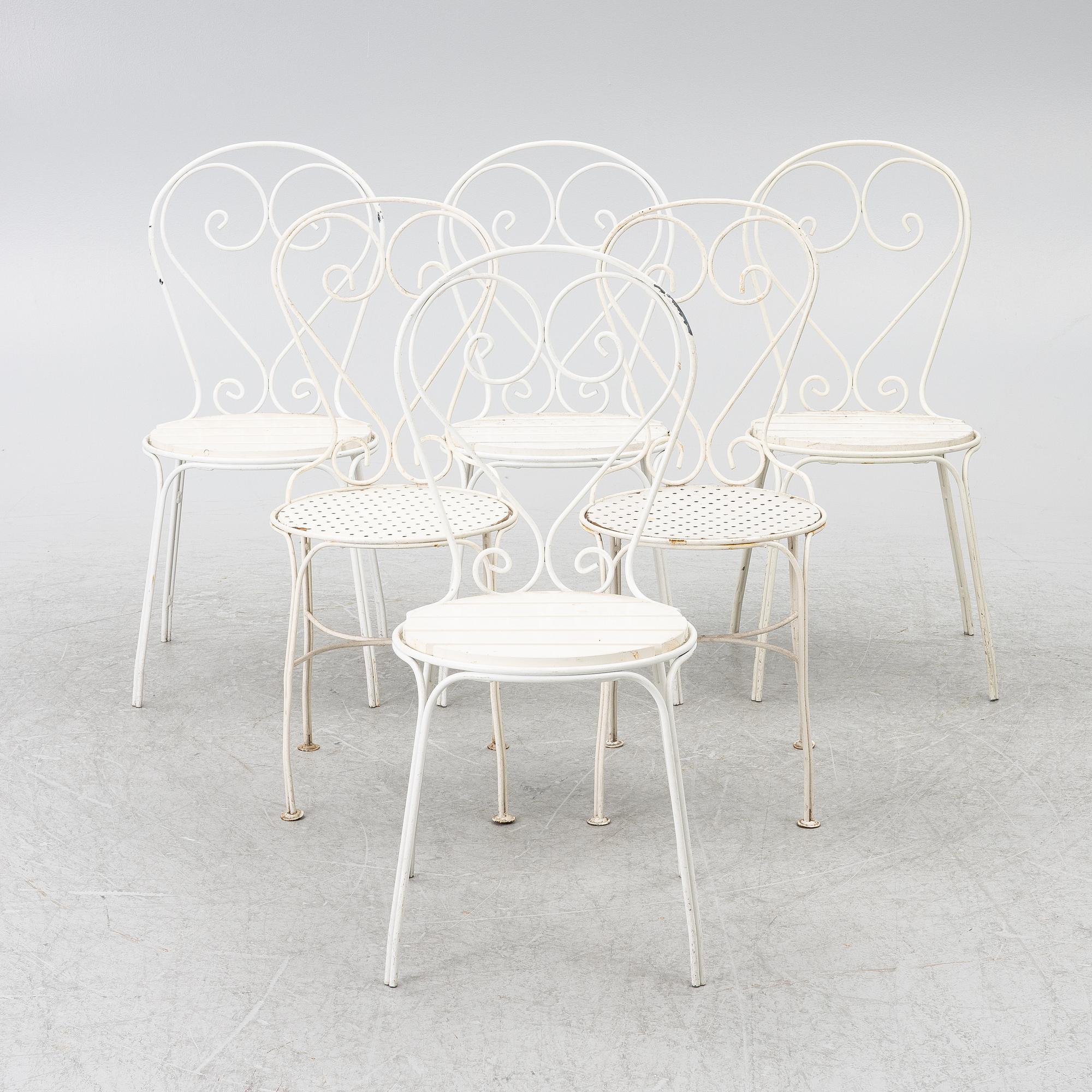 4 + 2 garden chairs, partly "Classic chair no 1" Byarums Bruk.