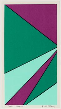 Olle Baertling, silkscreen in colours, 1966-68, signed 3/300.