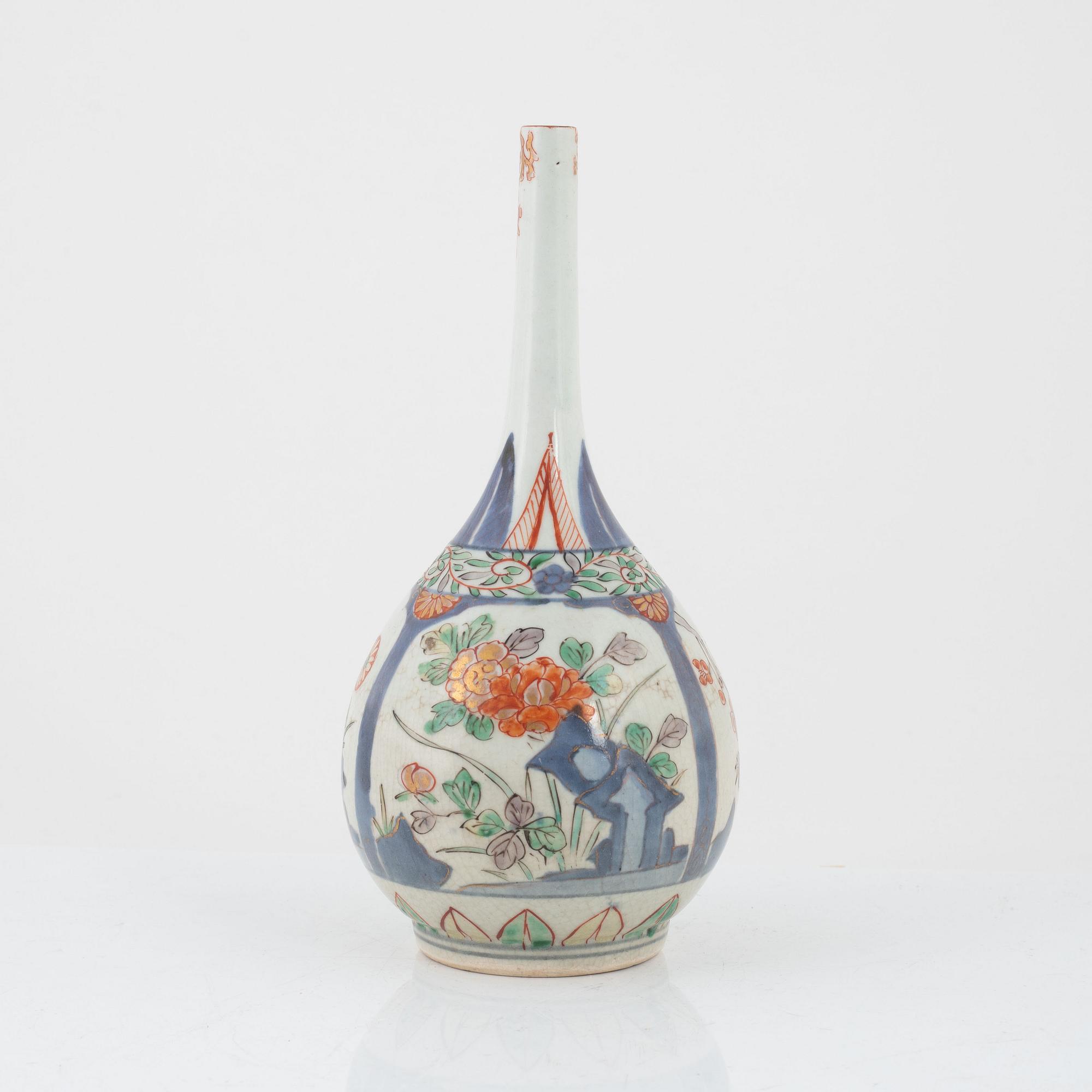 Vas / flaska, porslin, Japan, Edo (1666-1868).