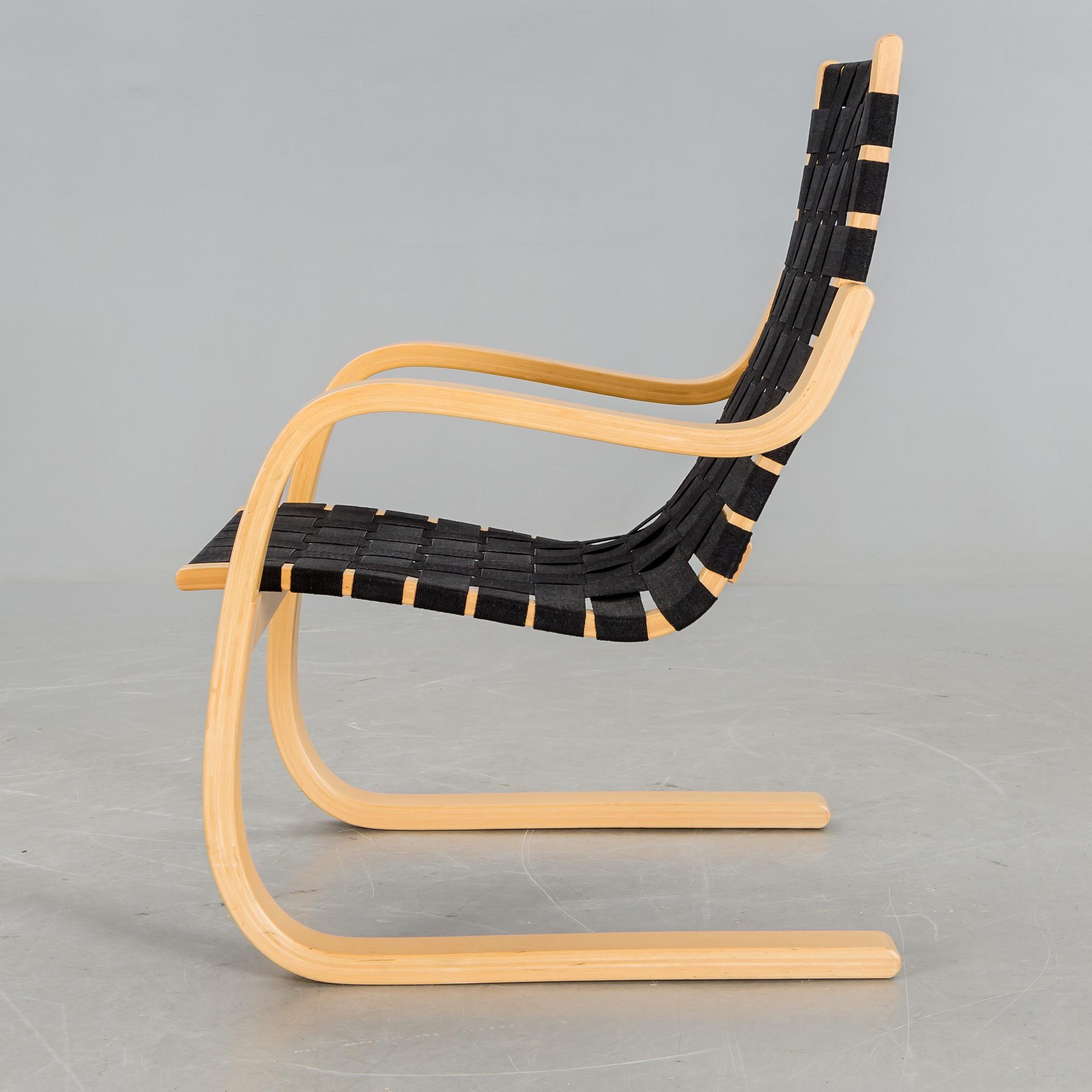 ALVAR AALTO, fåtölj, "modell 406", Artek.
