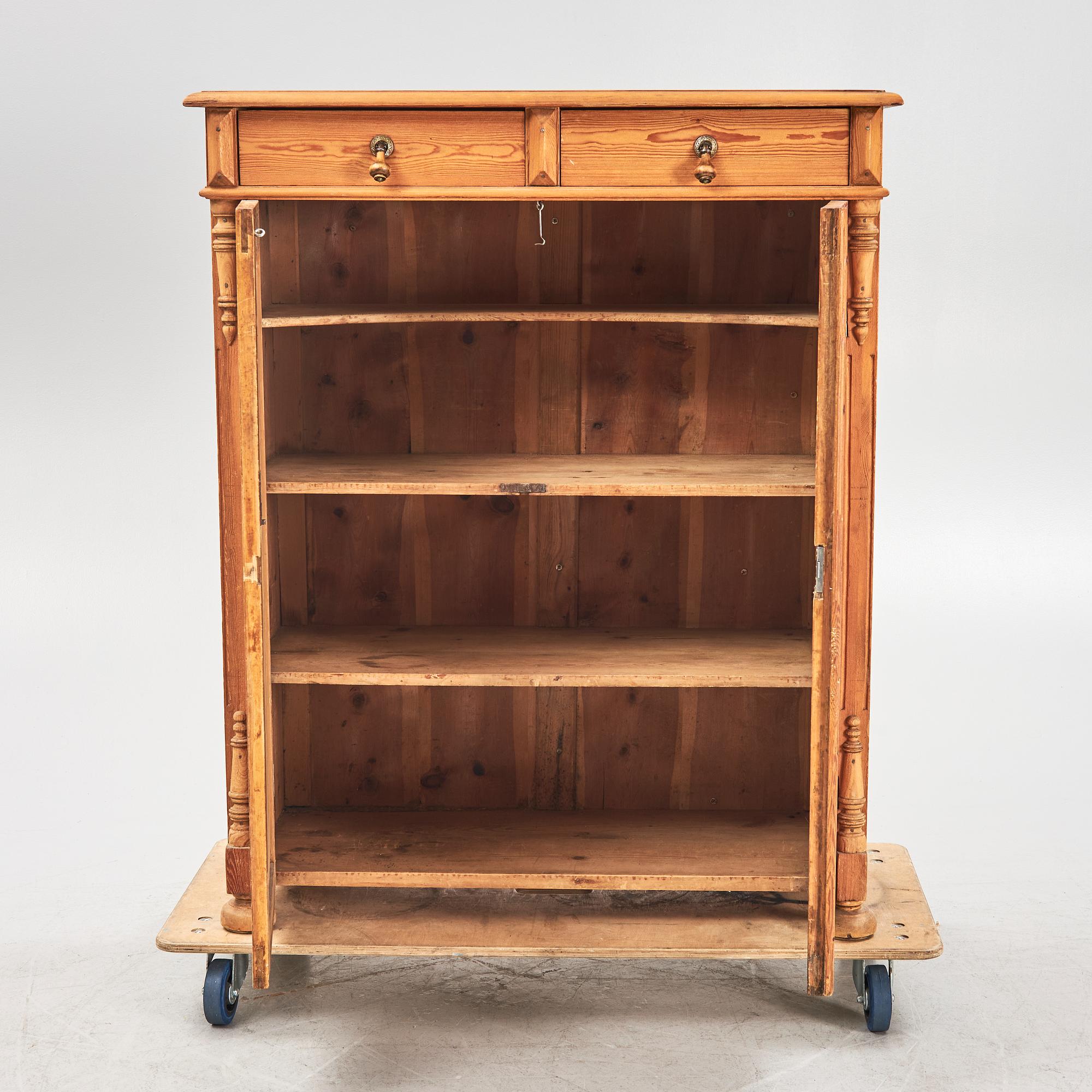 A pine sideboard, circa 1900.