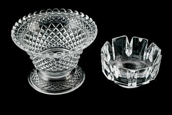 SKÅLAR, 2 st, glas, en Orrefors, 1900-talets andra hälft.