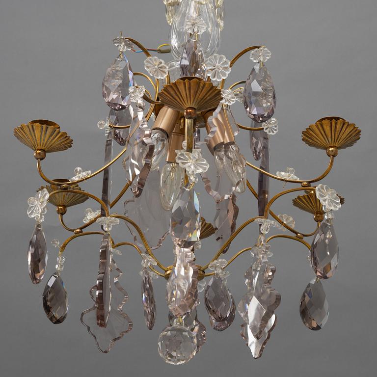 A Rococo style chandelier, first half of the 20th Century.