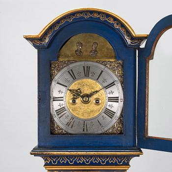 A Swedish late baroque long case clock, Christopher Hörner (active in Uppsala 1722-60), mid-18th century.