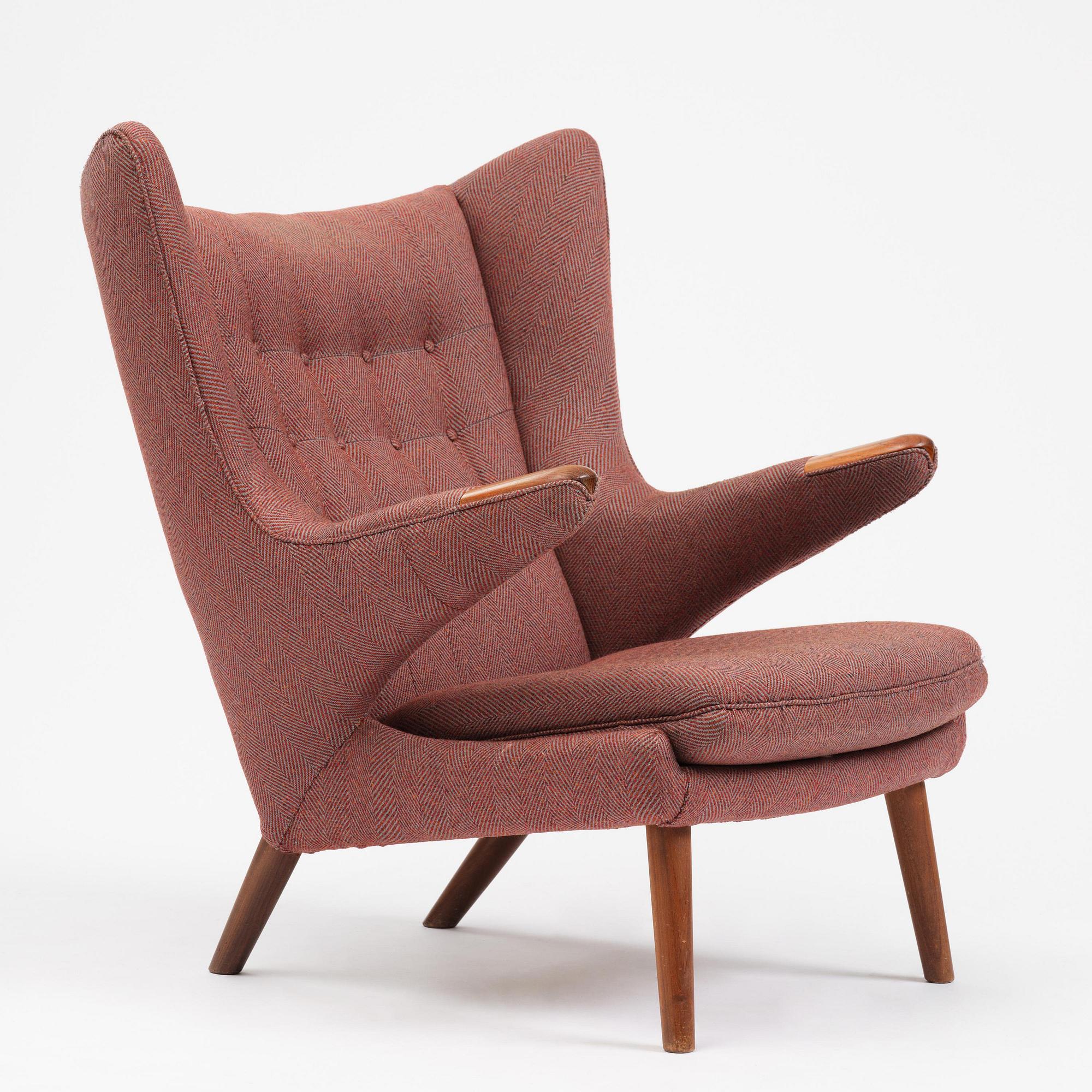 Hans J. Wegner, fåtölj, "Bamse", AP-stolen, Danmark, 1950-60-tal.