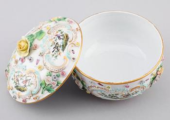 LOCKSKÅL, porslin, Meissen, 1800-/1900-tal.